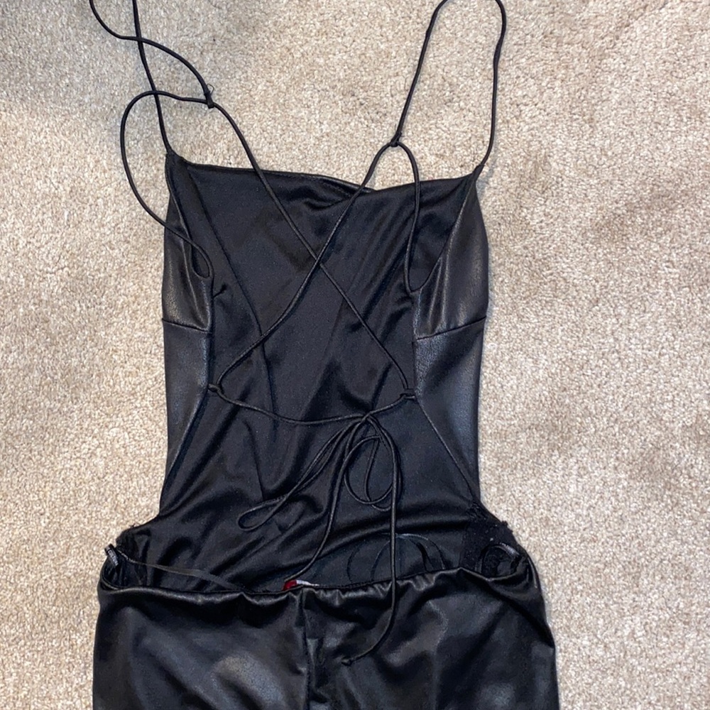 Black mini dress